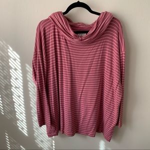 Lou & Grey Cowl Neck Signature Soft Top Pink